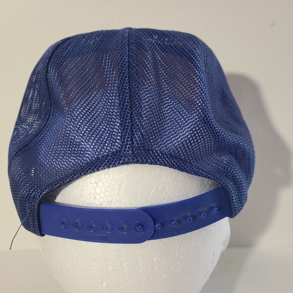 Vintage 80s Miami Mice Miami Vice Parody White/Blue Mesh Snapback Hat/Cap - Picture 7 of 7